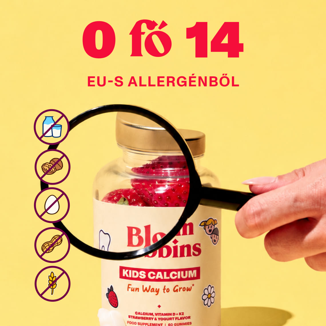 Gyerek gumivitamin kalciummal, D- és K2-vitaminnal