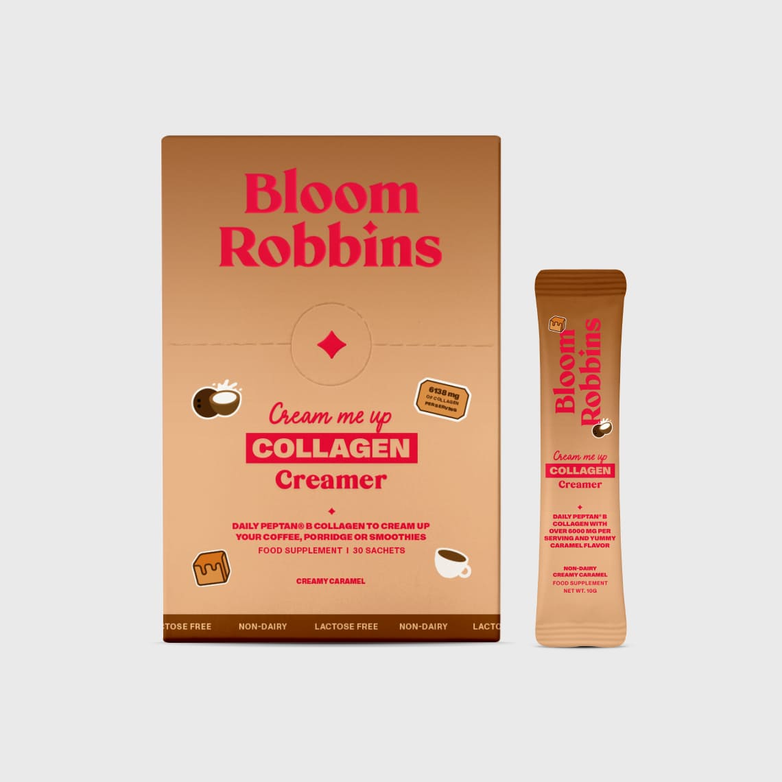 Kollagénes creamer karamellás ízzel