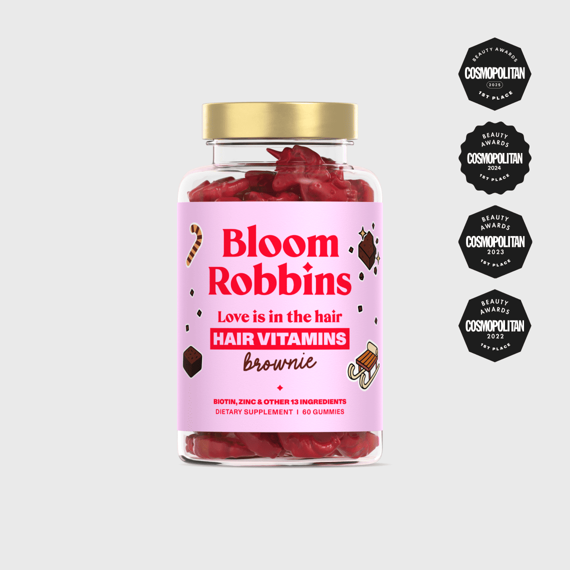 BROWNIE - eper limit - haj vitaminok biotinnal - gumicukor