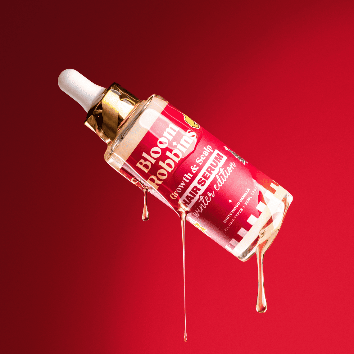 Hajnövesztő szérum fás és édes vaníliás illattal