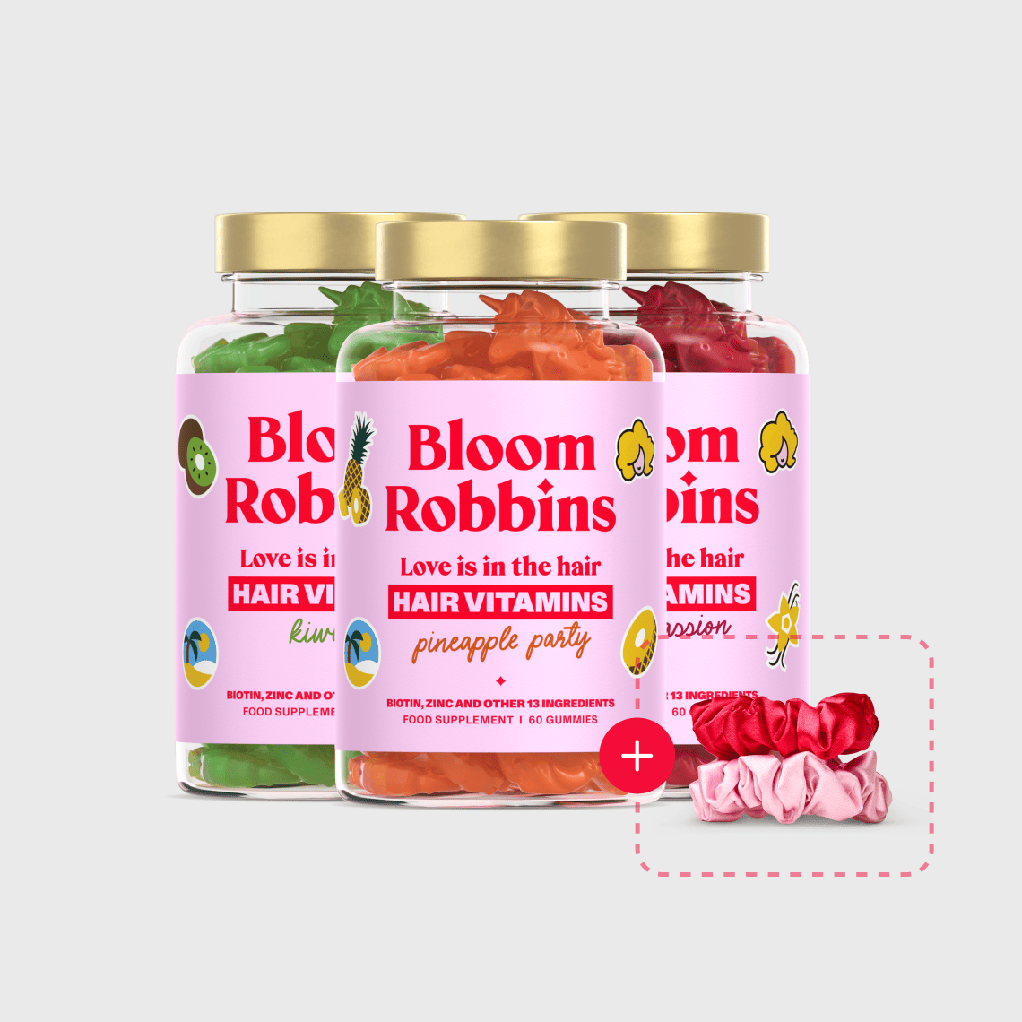 Summer Trio - Biotinos hajvitaminok - gumicukor